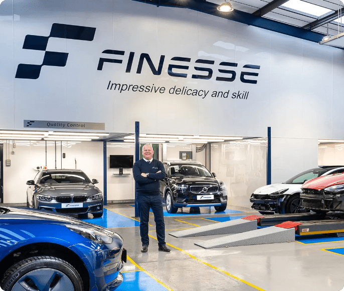 Finesse | Image showing the interior of our accident repair center