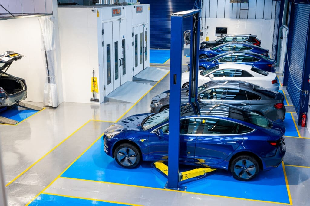 Finesse Accident Repair (Dorking)-53 The image shows cars at Finesse ARC, a manufacturer approved accident repair centre